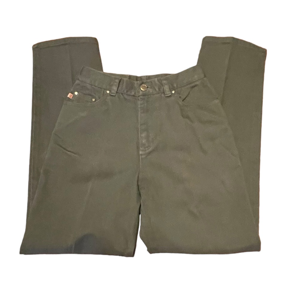 Lauren Jeans Co. Ralph Lauren womens size 2P green straight leg denim jeans